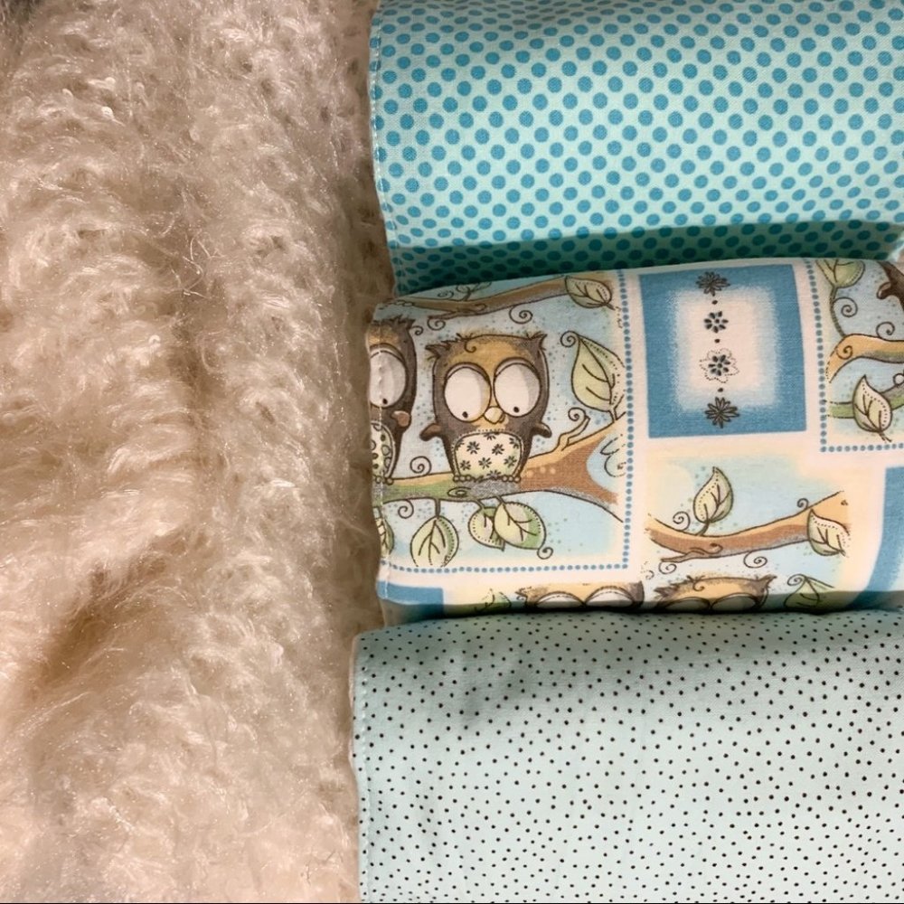 {Hand Crafted} Set of 3 Burp Cloths - NEW!